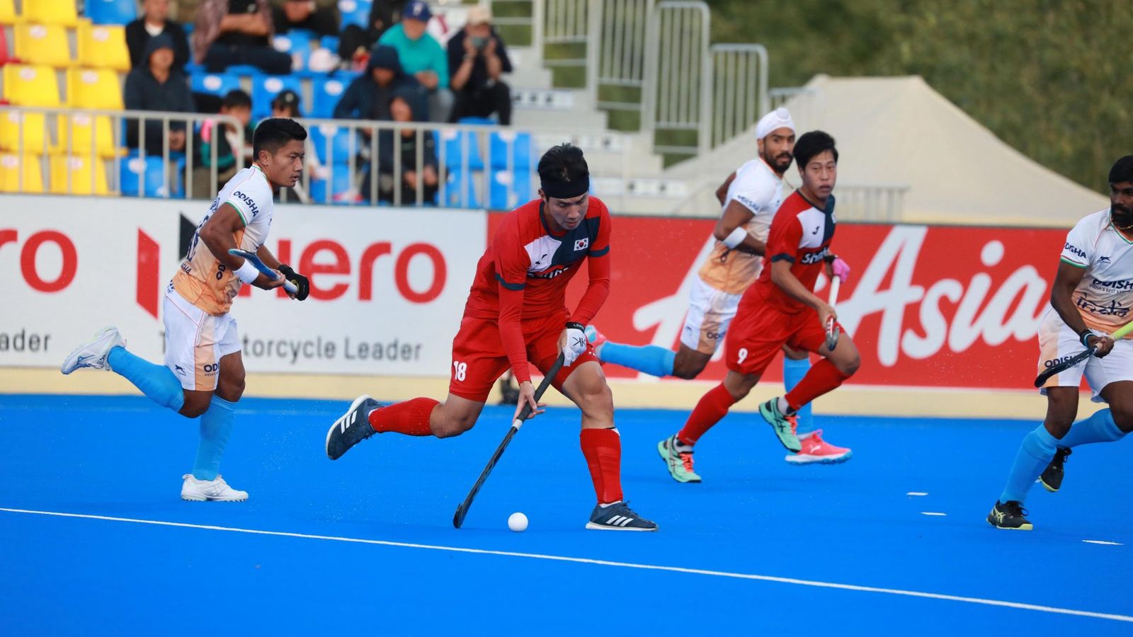 India enters AFC Asian Champions Trophy final defeating Korea 4-1 in semifinal, set to face China in title decider India and Korea in action (Hockey India)