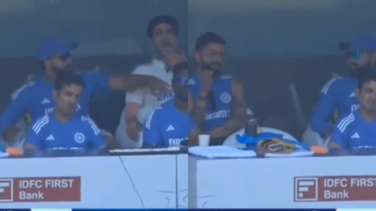 WATCH - Rohit Sharma hits Shubman Gill on jaw, Virat Kohli informs that they are on camera WATCH - Rohit Sharma hits Shubman Gill on jaw, Virat Kohli informs that they are on camera