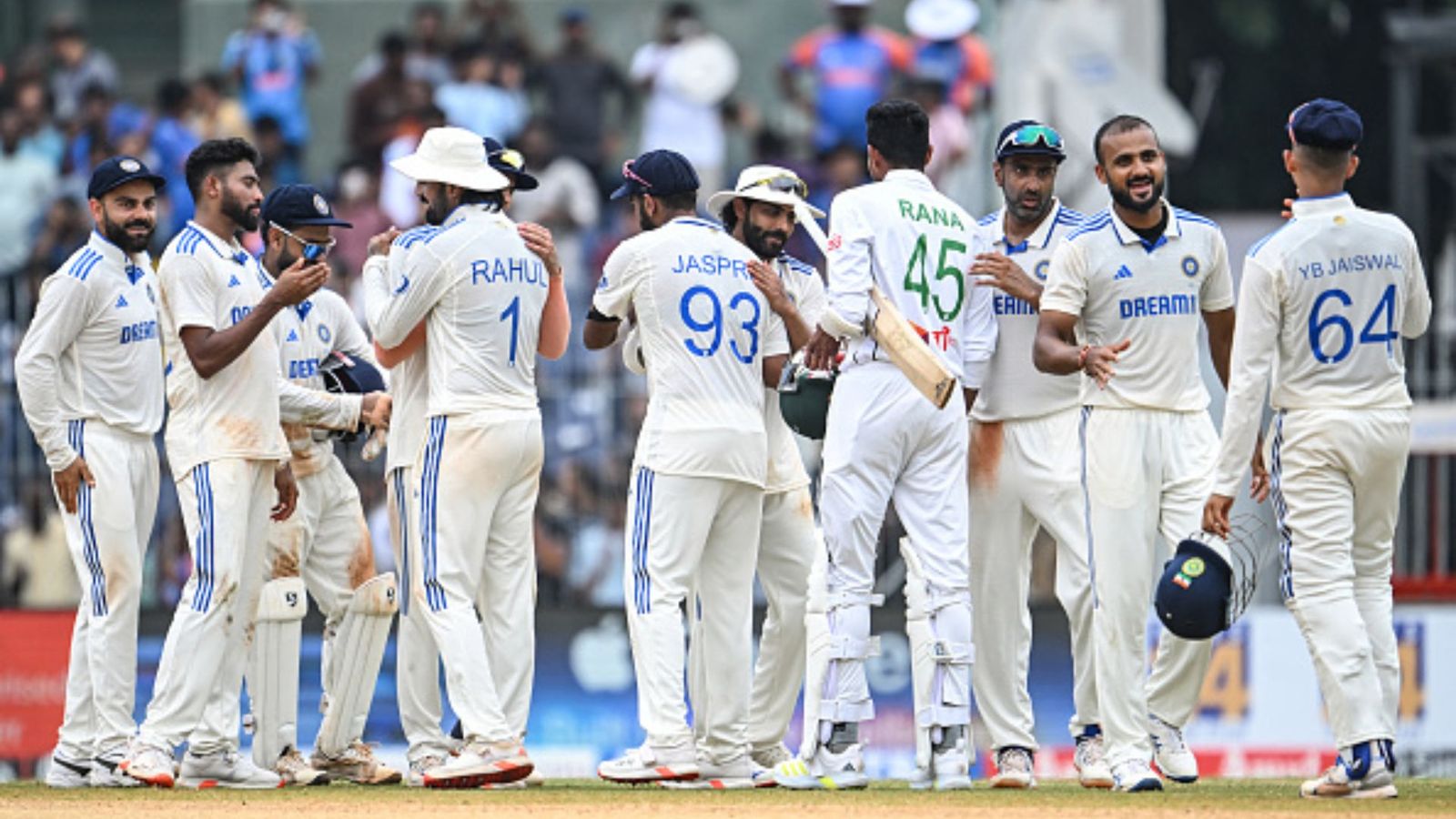 First time in 92 years history, India create historic record like never before after beating Bangladesh by 280 runs - check details Team India in frame (Getty)