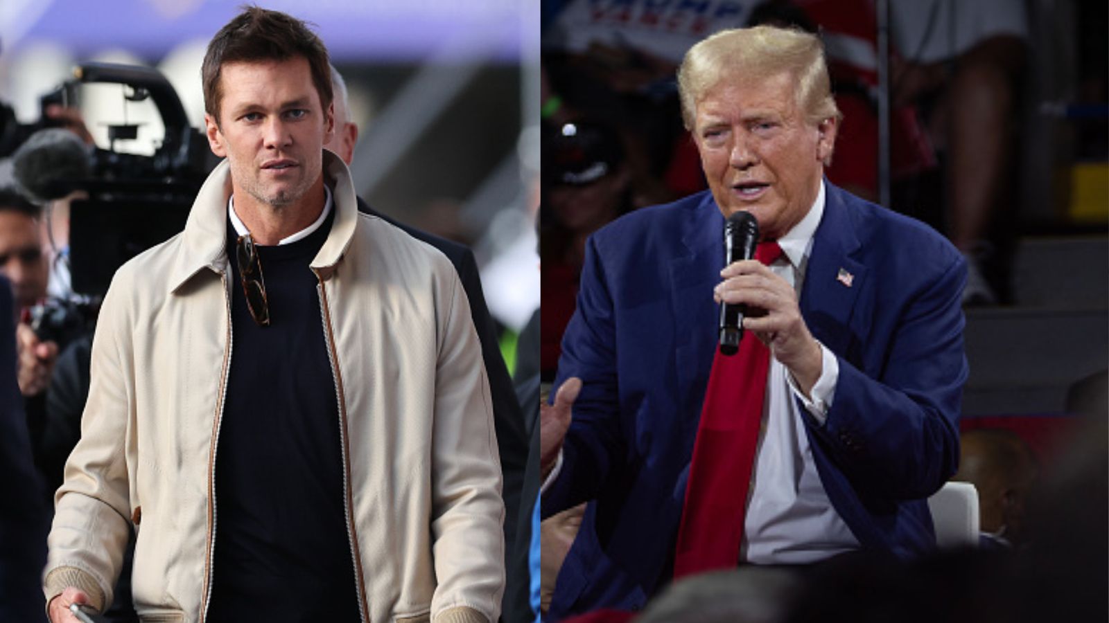 Ex-Trump consultant claims Trump mocked Tom Brady over Gisele Bündchen split Tom Brady and Donald Trump in the frame (Getty)