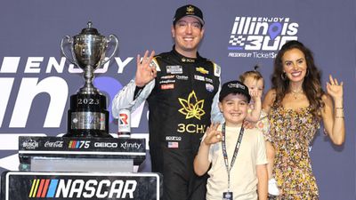 3 NASCAR drivers including Kyle Busch committed to giving back to their communities Kyle Busch along with Samantha Busch and their kids (Getty)