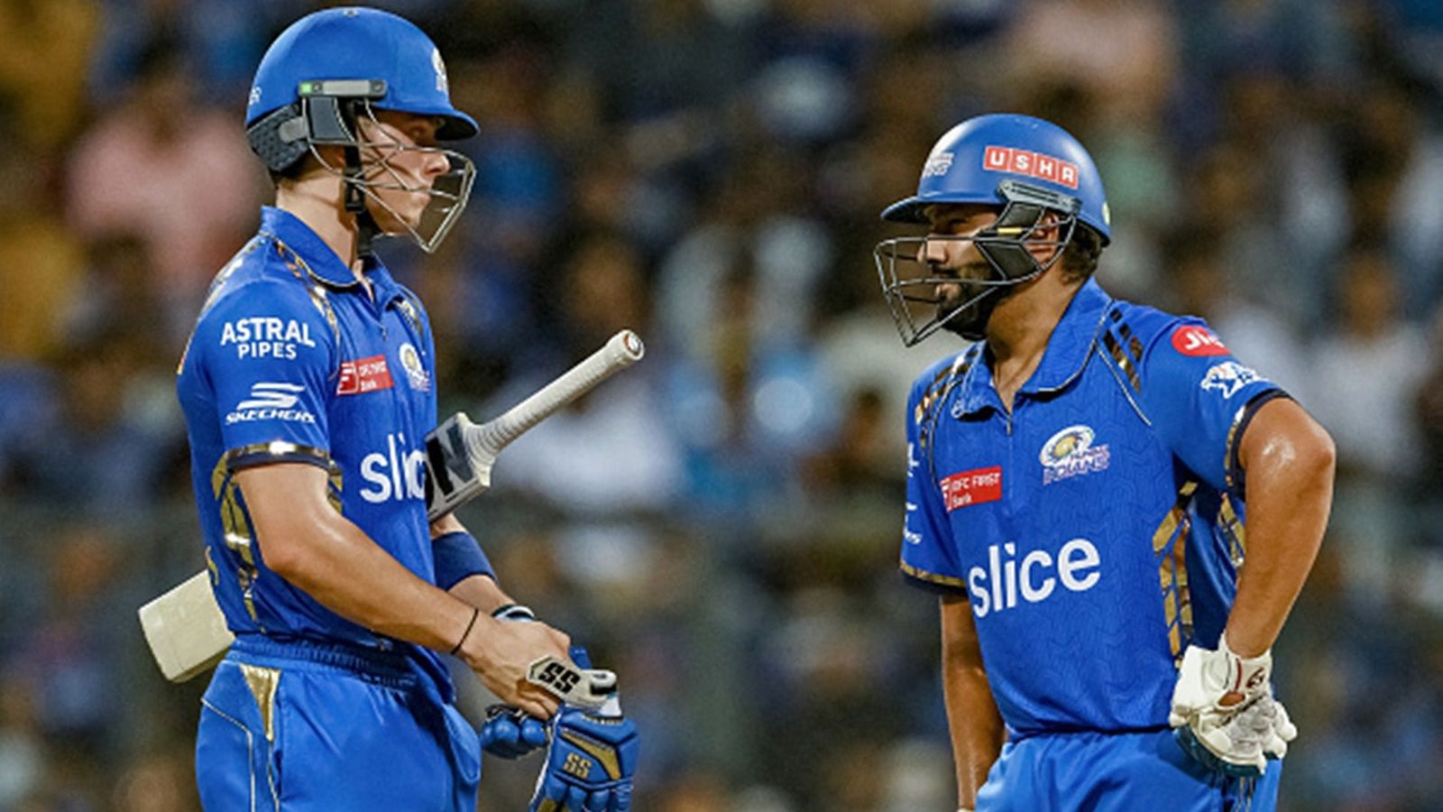 'I want to be the best cricketer that has ever lived': Mumbai Indians' 21-year-old overseas recruit makes big statement ahead of IPL mega auction Dewald Brevis and Rohit Sharma during IPL 2024 (File Photo: Getty Images)