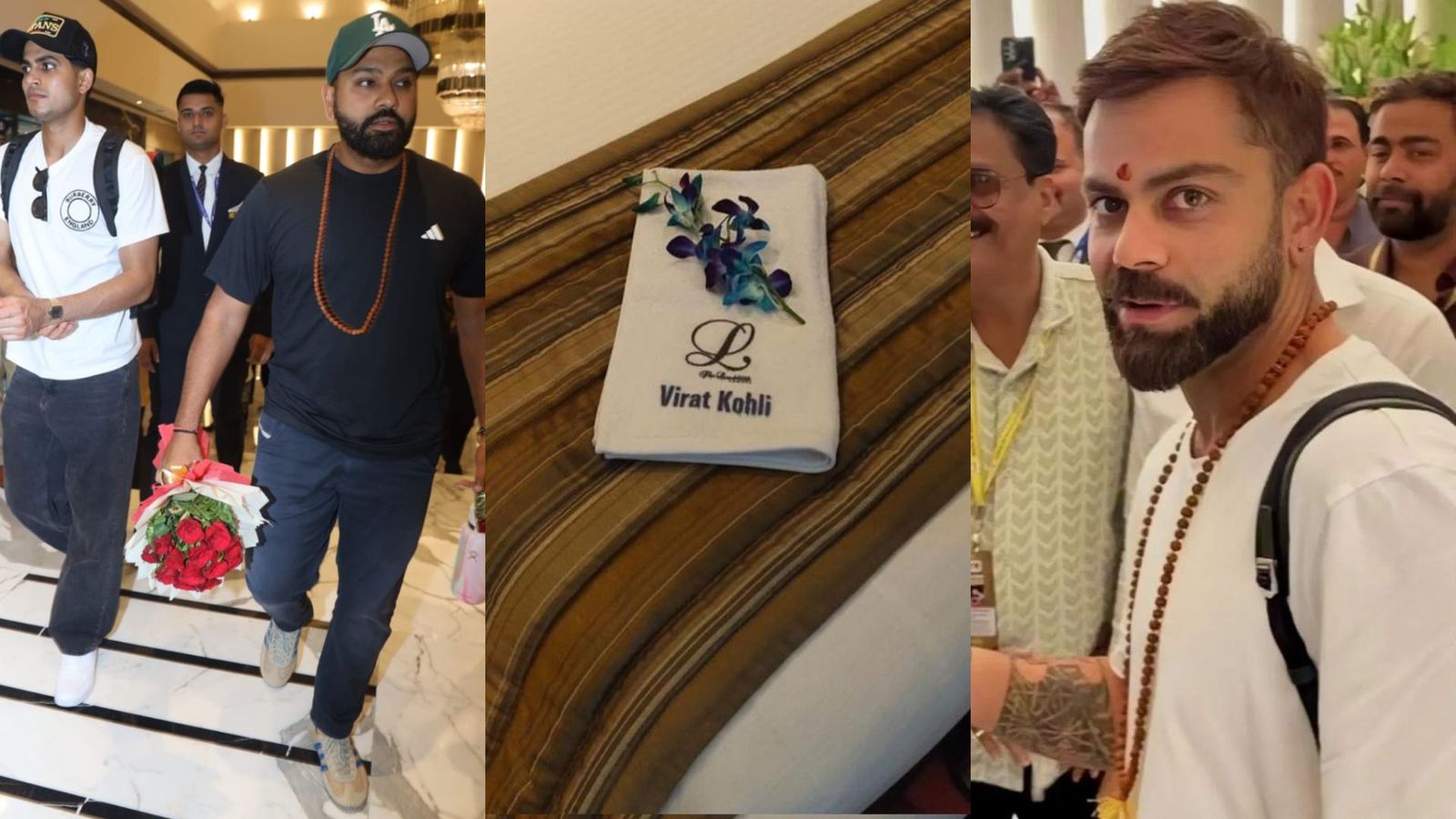 WATCH: Rohit Sharma-led Team India gets a rousing welcome in Kanpur for 2nd Test against Bangladesh In frame Rohit Sharma, Shubman Gill and Virat Kohli