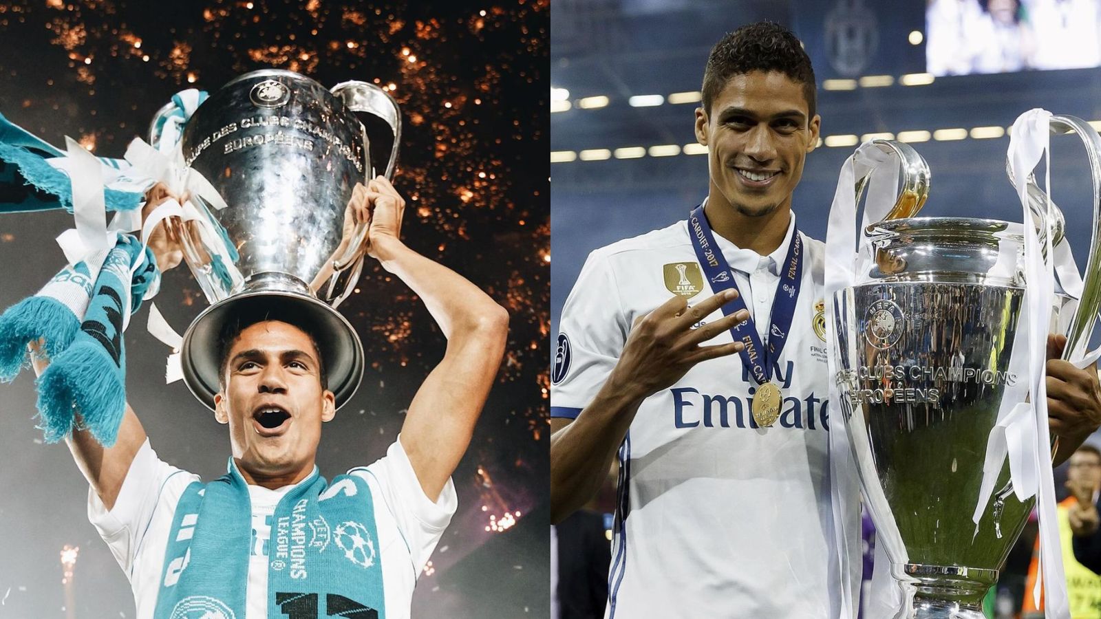 Former Manchester United, Real Madrid and France defender retires at the age of 31 writes 'Thank you Football' Raphael Varane in the frame (getty)