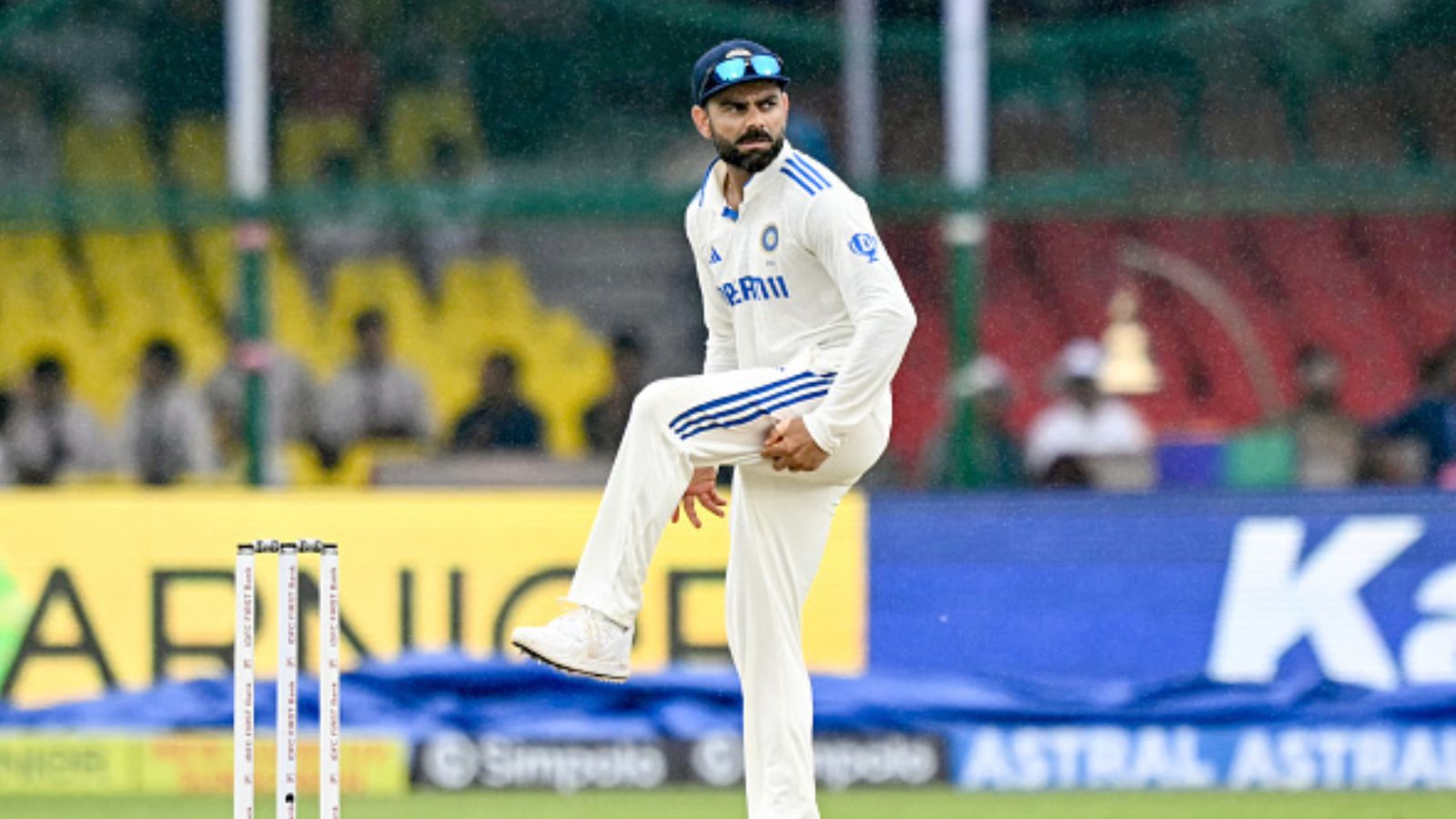 Virat Kohli handles more pressure than Joe Root, Steve Smith, Kane Williamson combined: Ex-RCB star's massive claim on batting maestro India's batting maestro Virat Kohli in this frame. (Getty)