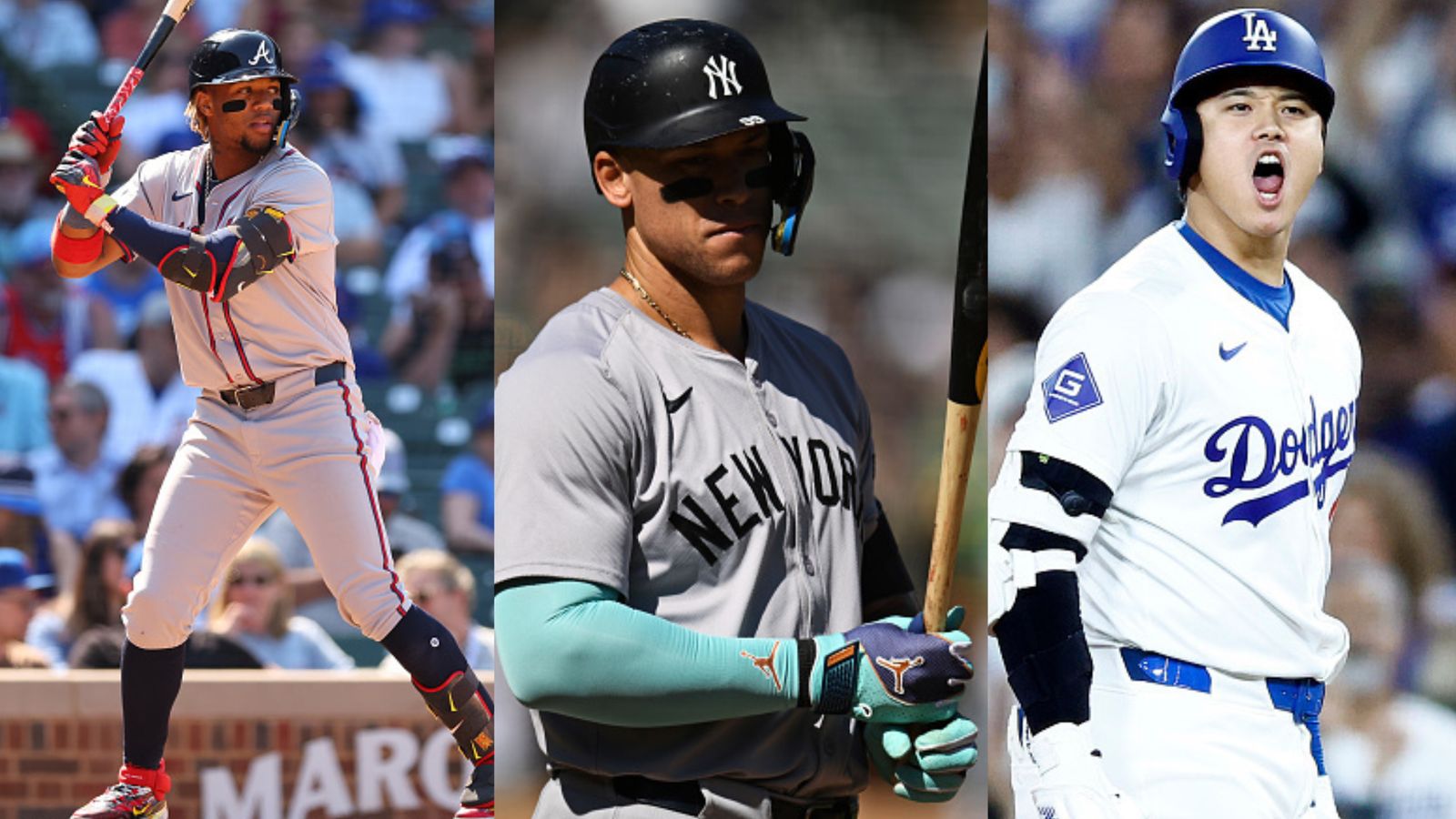 MLB insider feels Ronald Acuna Jr. ranked third best behind Shohei Ohtani and Aaron Judge Ronald Acuna Jr., Aaron Judge and Shohei Ohtani in the frame (Getty)