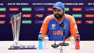 'I could still play the format but there are many....': Rohit Sharma opens up on T20I retirement nearly 3 months after T20 World Cup 2024 triumph Indian skipper Rohit Sharma at the press conference after winning T20 World Cup (Getty Images)