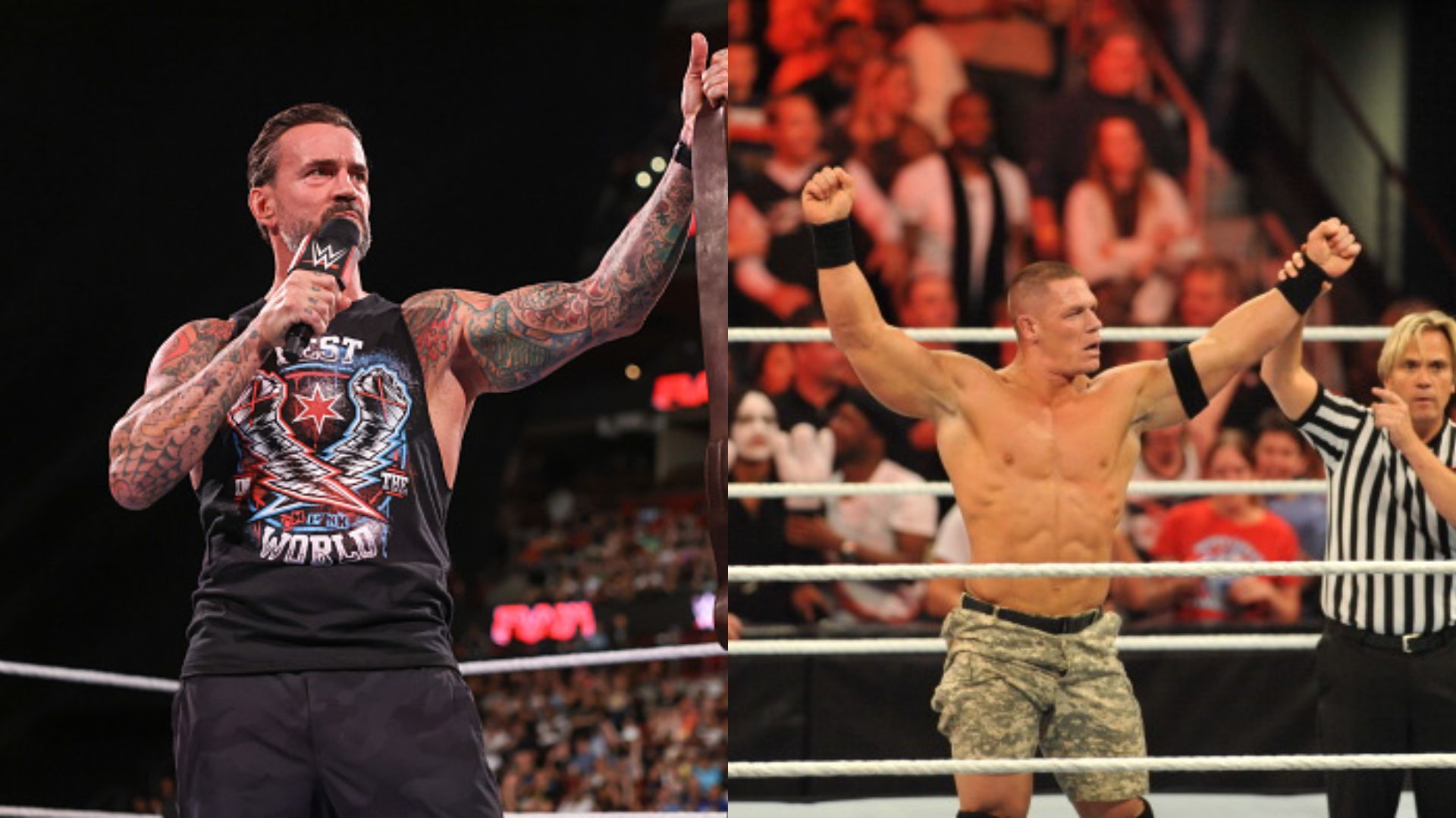 CM Punk makes a massive revelation for John Cena’s last match says 'Knowing John, I’m assuming it’s going to be someone he can hand the baton to' CM Punk, John Cena in the frame (getty)