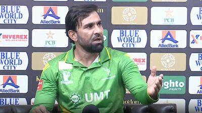 'Aap log ki wajah se saara cricket ka mahaul kharab ho gaya hai': Iftikhar Ahmed lashes out at journalists after losing Champions Cup final Pakistan all-rounder Iftikhar Ahmed at post-match press conference (Screengrab: X)