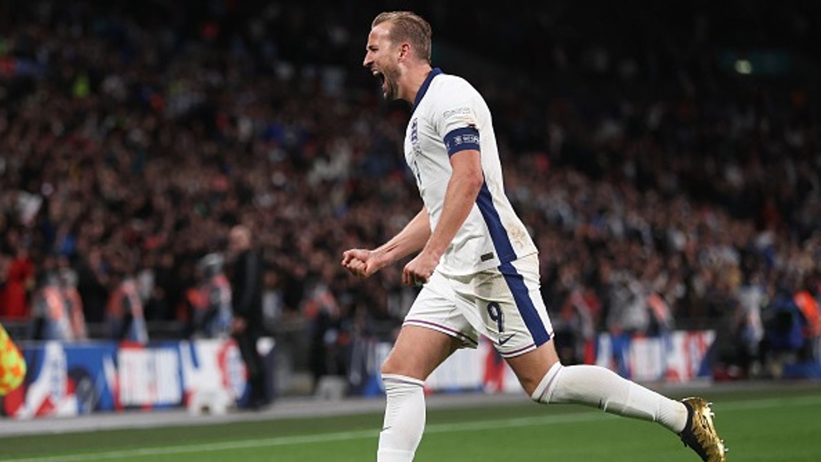 Harry Kane scores twice in his 100th game for England; Ake injured in Netherlands' draw against Germany England's Harry Kane celebrates scoring his side's first goal during the UEFA Nations League match agianst Finland