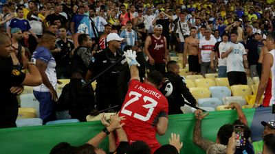 FIFA suspends Argentina goalkeeper for 2 matches in World Cup qualifying Argentina's Emiliano Martinez