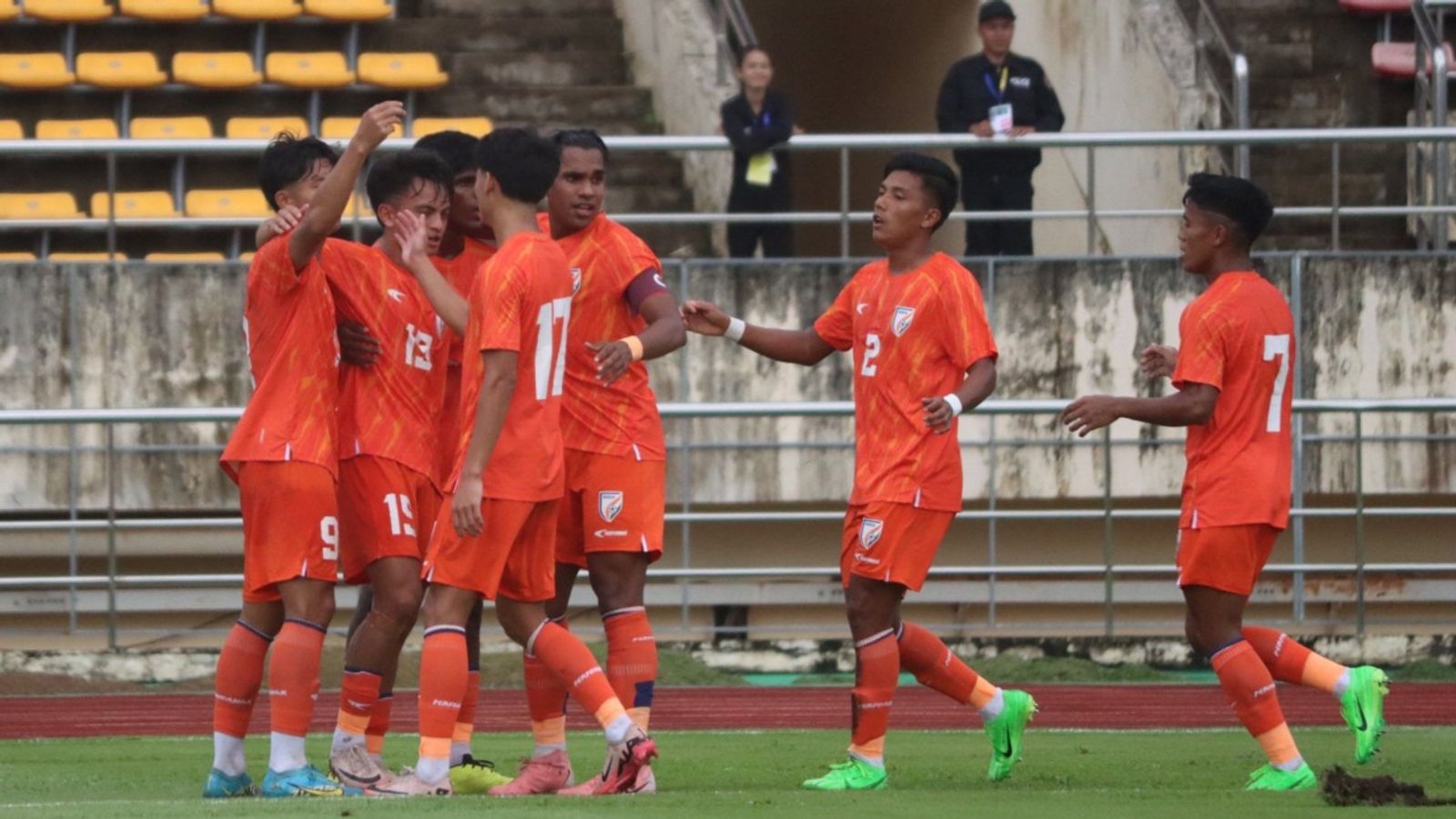 India to face hosts Laos in must-win game after loss against Iran in the AFC U20 Asia Cup Qualifiers Indian football team players celebrate in this frame.