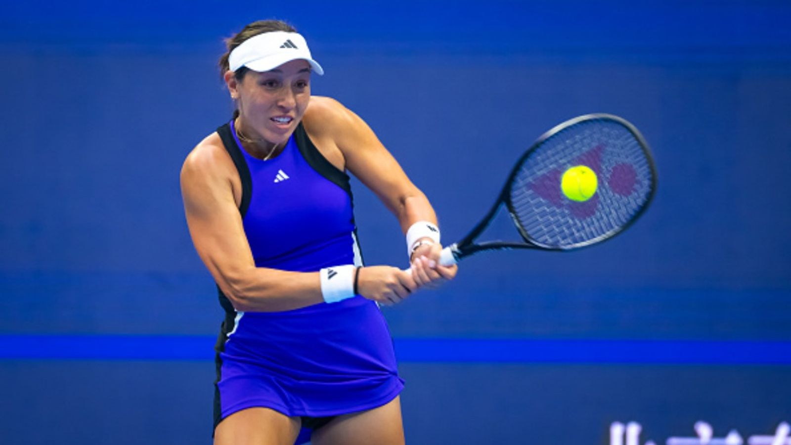 Jessica Pegula survives scare against Veronika Kudermetova to reach last 16 US' tennis star Jessica Pegula in this frame.