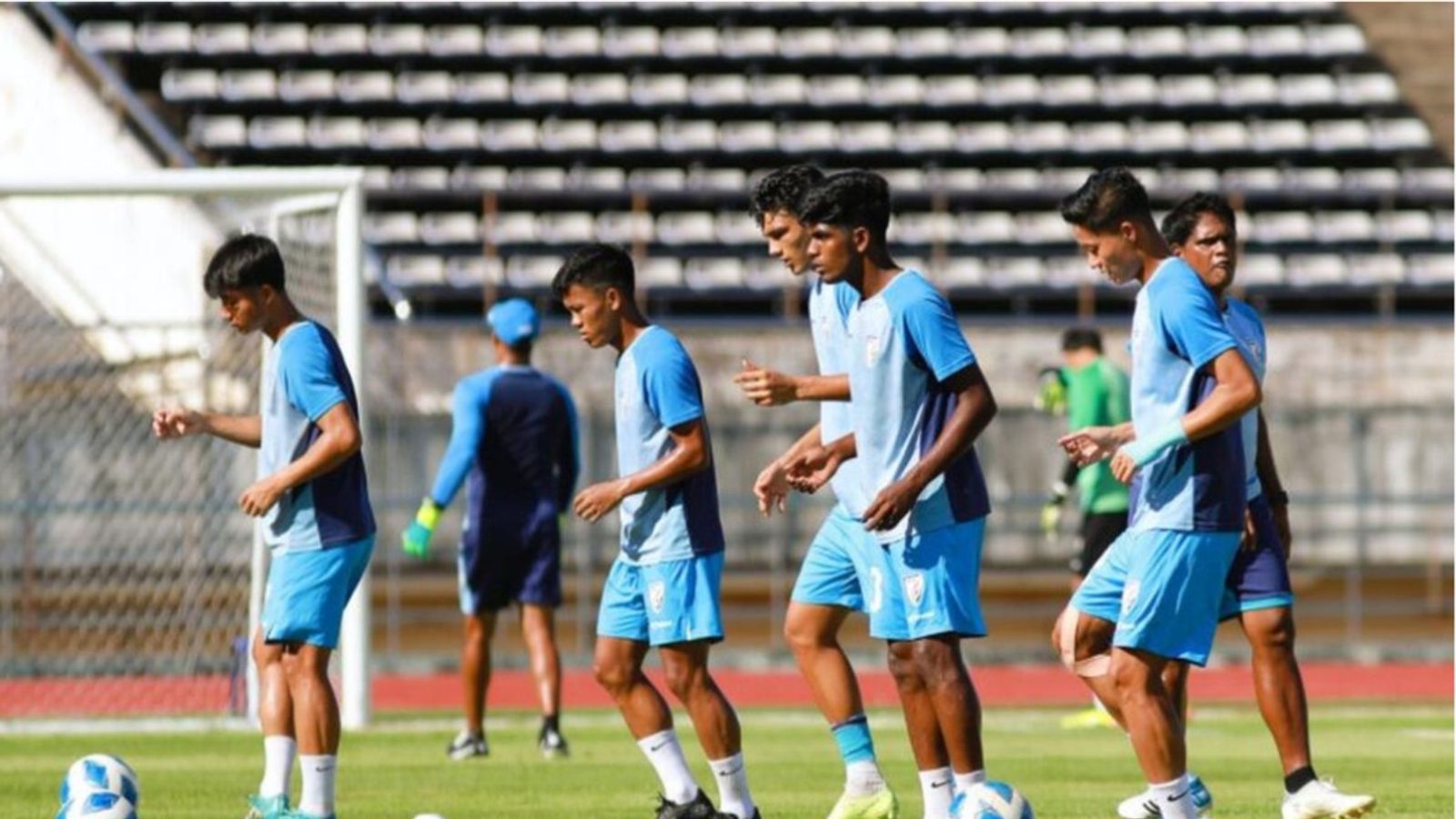 India blank Laos 2-0 in last group match in AFC U20 Asian Cup Qualifiers Indian football team players in this frame.