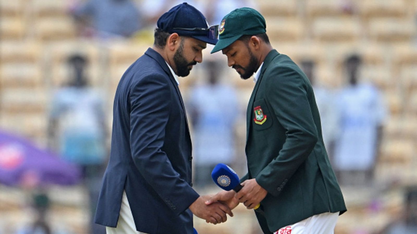 Both India, Bangladesh create rarest record by becoming first teams ever to do so Rohit Sharma and Najmul Hossain Shanto in frame
