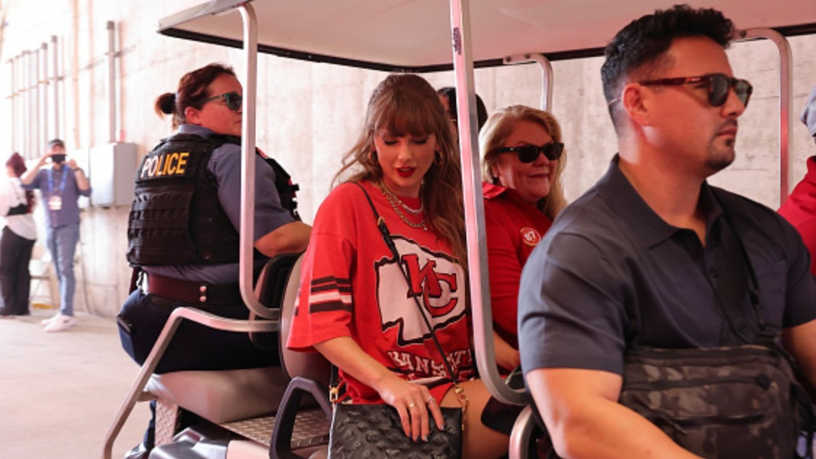 Taylor Swift absent from Chiefs vs Chargers game citing security concerns - report Taylor Swift absent from Chiefs vs Chargers game citing security concerns - report