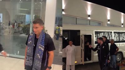 WATCH: England get rousing welcome in traditional way on Pakistan arrival for Test series England Cricket team