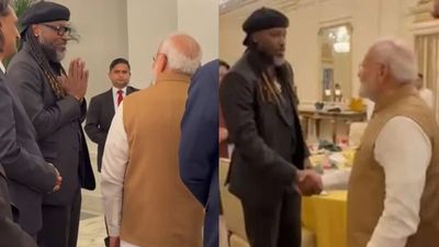Chris Gayle shares glimpses of his interaction with Indian Prime Minister Narendra Modi - WATCH Chris Gayle meets Prime Minister Narendra Modi