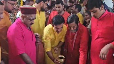WATCH: Gautam Gambhir visits Maa Pitambara Temple in Datia wearing traditional attire ahead of India vs Bangladesh 1st T20I Gautam Gambhir