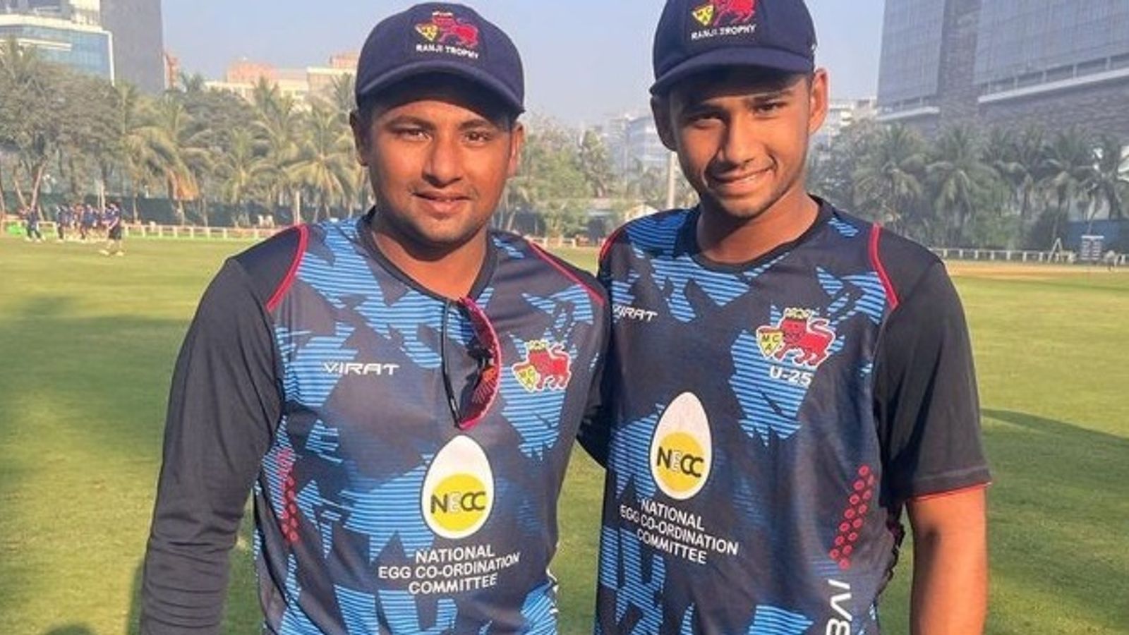 'I promised at home that I will make hundred for Musheer': Sarfaraz Khan gets emotional as he dedicates 'Player of the match' award to injured brother Sarfaraz Khan and Musheer Khan in the frame