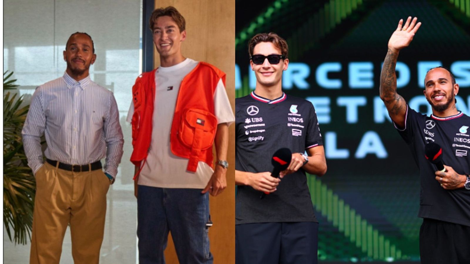 Mercedes announce driver SWAP via social media video, know Lewis Hamilton's future update Lewis Hamilton with George Russel