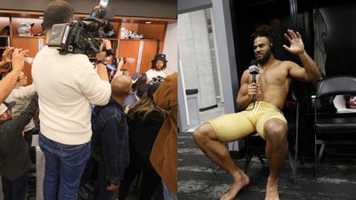 NFL players to abstain from interviews in locker room to prevent them from getting caught naked on camera: 'we want to get cameras off guys in private moments...' NFL locker room interview