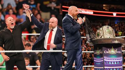 WWE Bad Blood 2024 : Legendary return?, Triple H hints at Goldberg’s WWE revival says ‘Never Say Never’, also announces Crown Jewel Championship Goldberg, Triple H and Crown Jewel Championship
