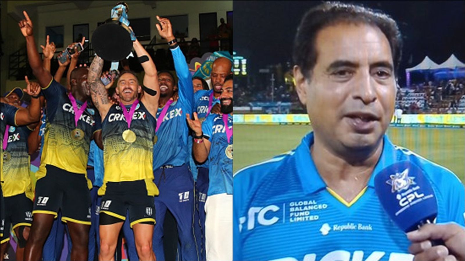 'We are yet to win the IPL, but...': Punjab Kings co-owner's strong statement after St Lucia Kings win 1st CPL trophy under Faf du Plessis' leadership Saint Lucia Kings players celebrate with CPL 2024 trophy; franchise's co-owner Mohit Burman