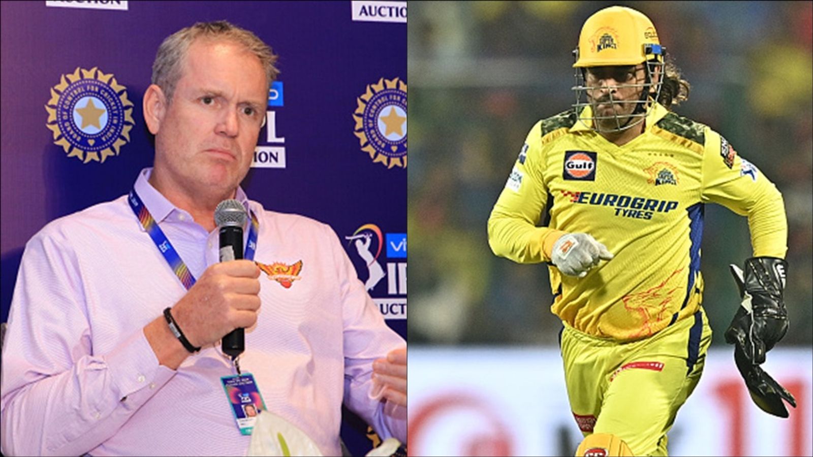 'Once a player has played his last international game...': Ex-SRH coach wants one change to uncapped player rule which allows CSK to retain MS Dhoni for Rs 4 crore Former SRH coach Tom Moody at a press conference; CSK wicketkeeper-batter MS Dhoni