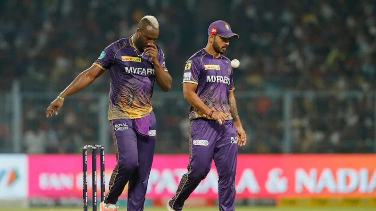 'Have scored runs for KKR every year': Former captain seeks Kolkata Knight Riders retention ahead of IPL 2025 auction despite uncertain future KKR star players Nitish Rana and Andre Russell in this frame
