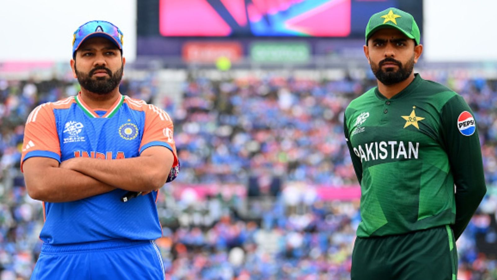 Big News: India's Champions Trophy 2025 matches to be moved out of Pakistan, likely to be played in this country India skipper Rohit Sharma (left) and former Pakistan captain Babar Azam in this frame.