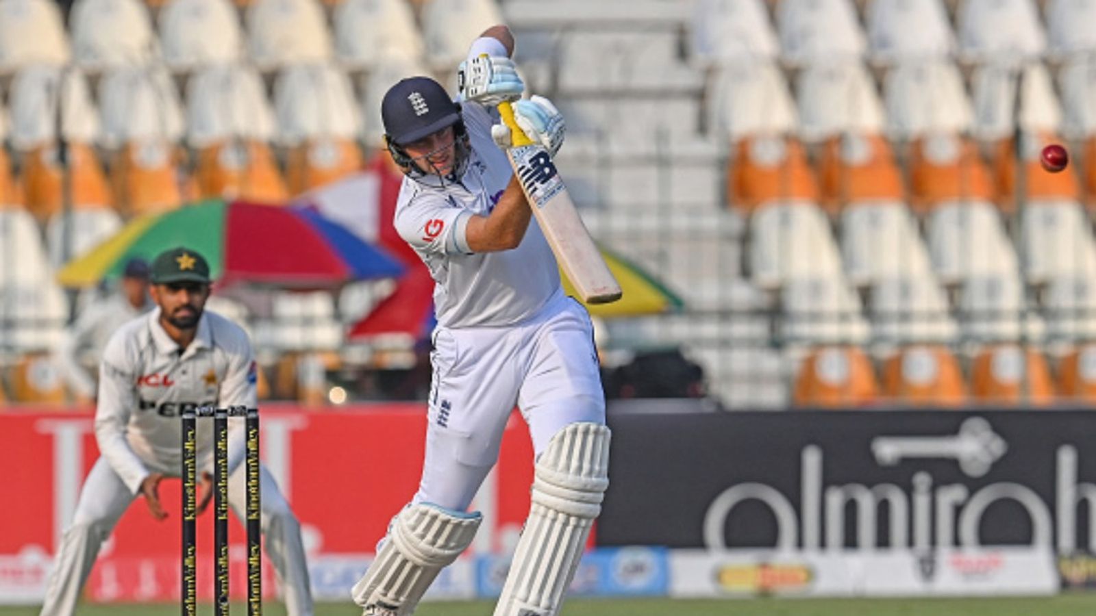 Joe Root scripts World Record, becomes first ever batter to pocket this huge feat during Day 2 of 1st Test against Pakistan England's Joe Root plays a shot during the second day of the first Test against Pakistan at the Multan Cricket Stadium on October 8, 2024. (Getty)