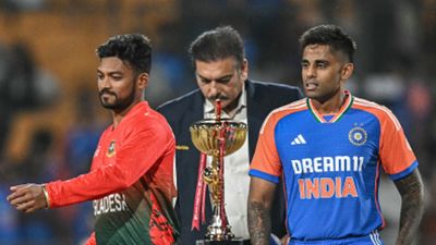 IND vs BAN: Najmul Hossain Shanto makes one big change, brings in Sakib against India in 2nd T20I - check playing XI Suryakumar Yadav and Najmul Hossain Shanto