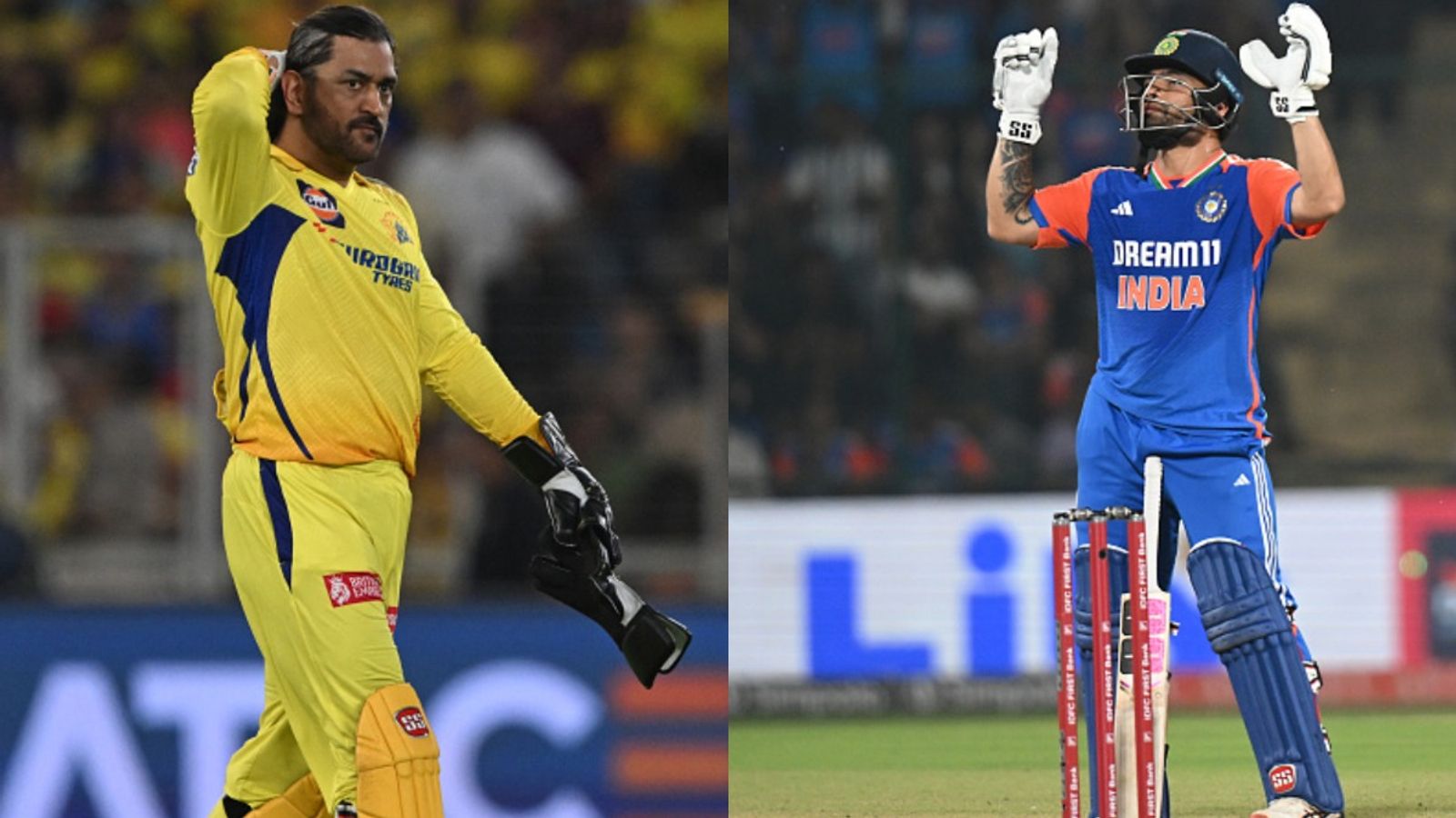 'Talked a lot regarding this with Mahi bhai': Rinku Singh gives credit to MS Dhoni for his knock in 2nd T20I against Bangladesh MS Dhoni and Rinku Singh in frame