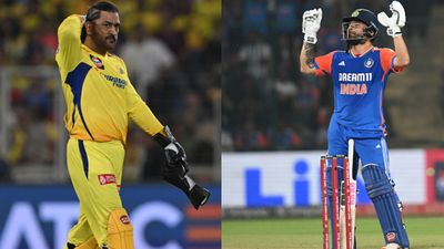 'Talked a lot regarding this with Mahi bhai': Rinku Singh gives credit to MS Dhoni for his knock in 2nd T20I against Bangladesh MS Dhoni and Rinku Singh in frame