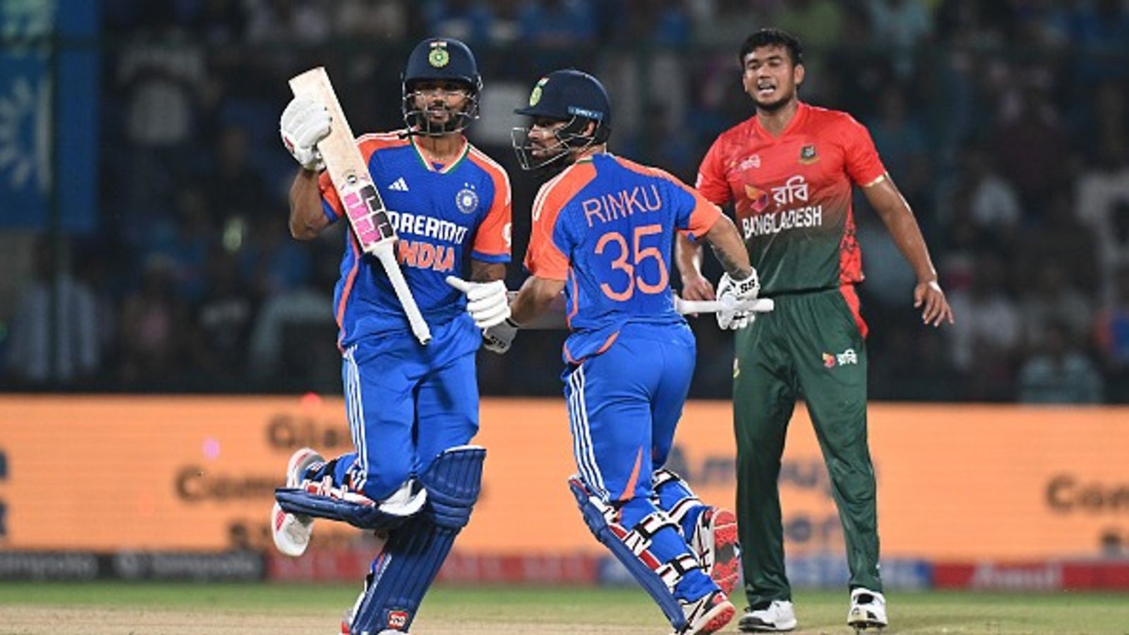 'Special mention to both...': Hardik Pandya hails Rinku Singh and Nitish Kumar Reddy after India's 2nd T20I win against Bangladesh 'Special mention to both...': Hardik Pandya hails Rinku Singh and Nitish Kumar Reddy after India's 2nd T20I win against Bangladesh