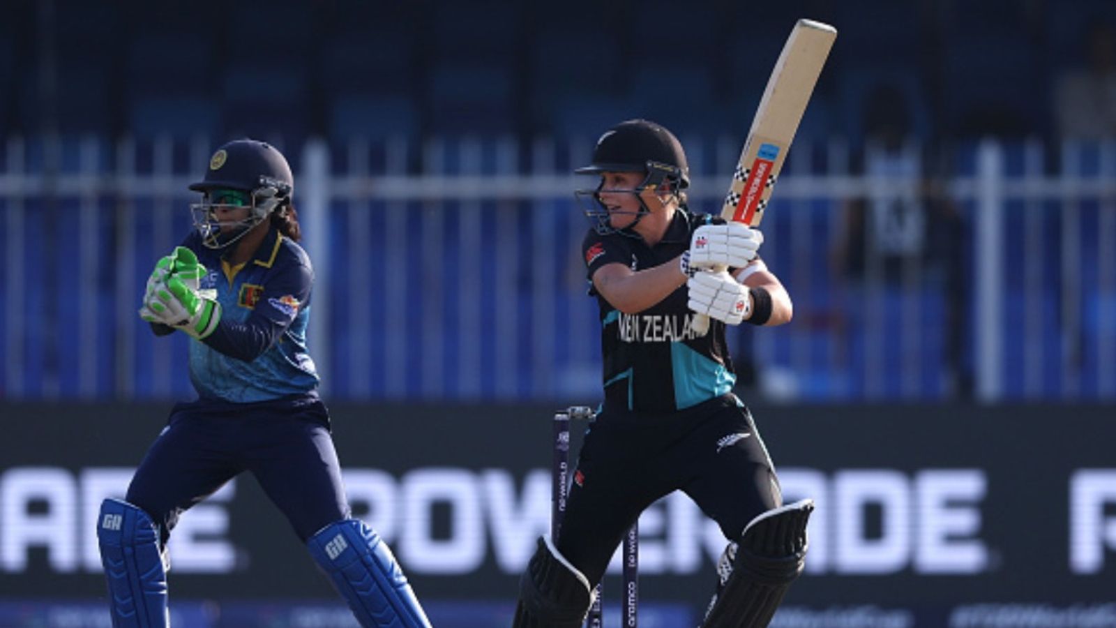 Women's T20 World Cup: Amelia Kerr-Georgia Plimmer's heroics hand New Zealand much-needed 8-wicket win over SL to keep semis hopes alive Women's T20 World Cup: Amelia Kerr-Georgia Plimmer's heroics hand New Zealand much-needed 8-wicket win over SL to keep semis hopes alive