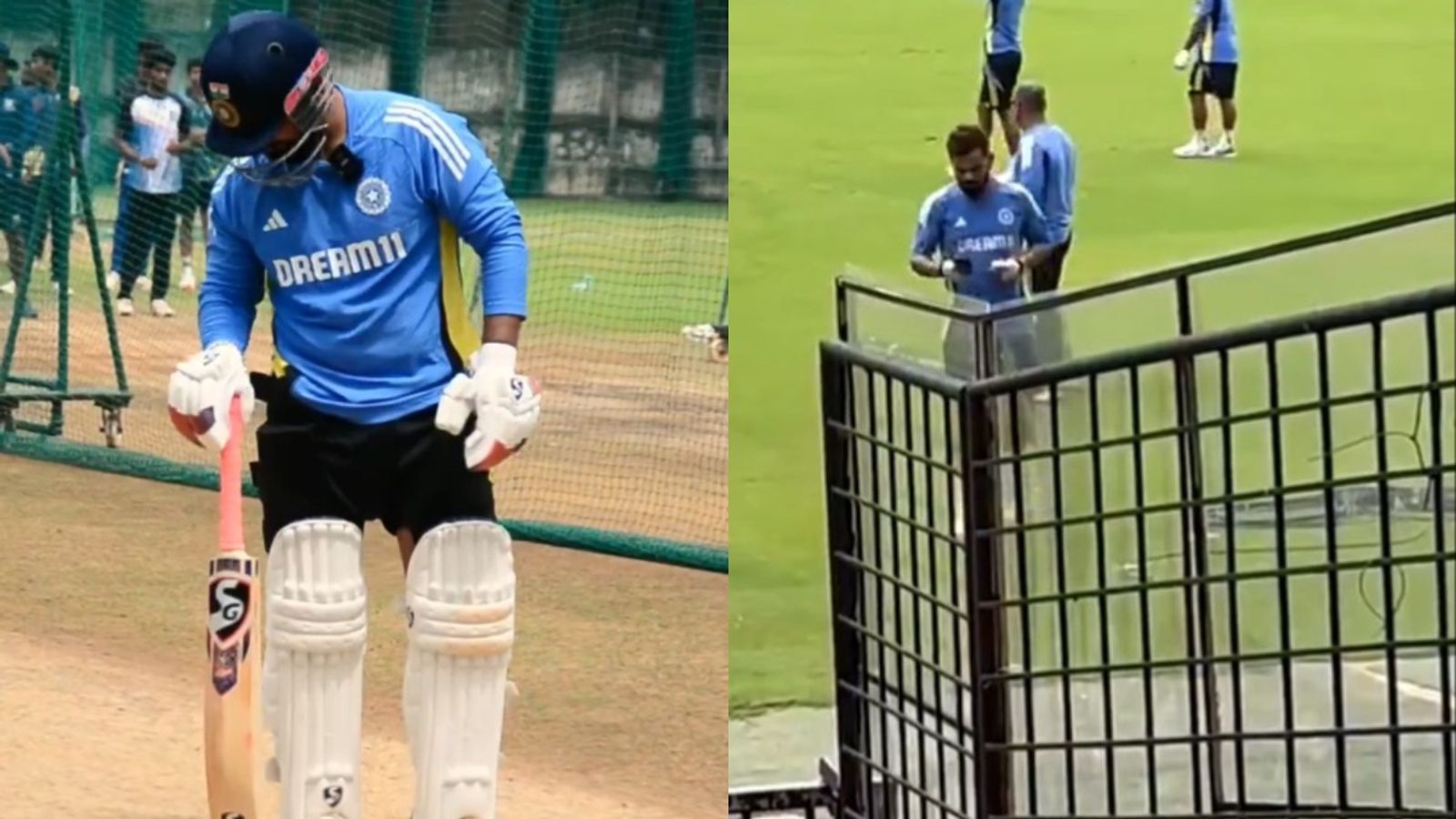 WATCH: Team India featuring Virat Kohli start sweating out in nets at M Chinnaswamy stadium in Bengaluru ahead of New Zealand Test series Rishabh Pant and Virat Kohli