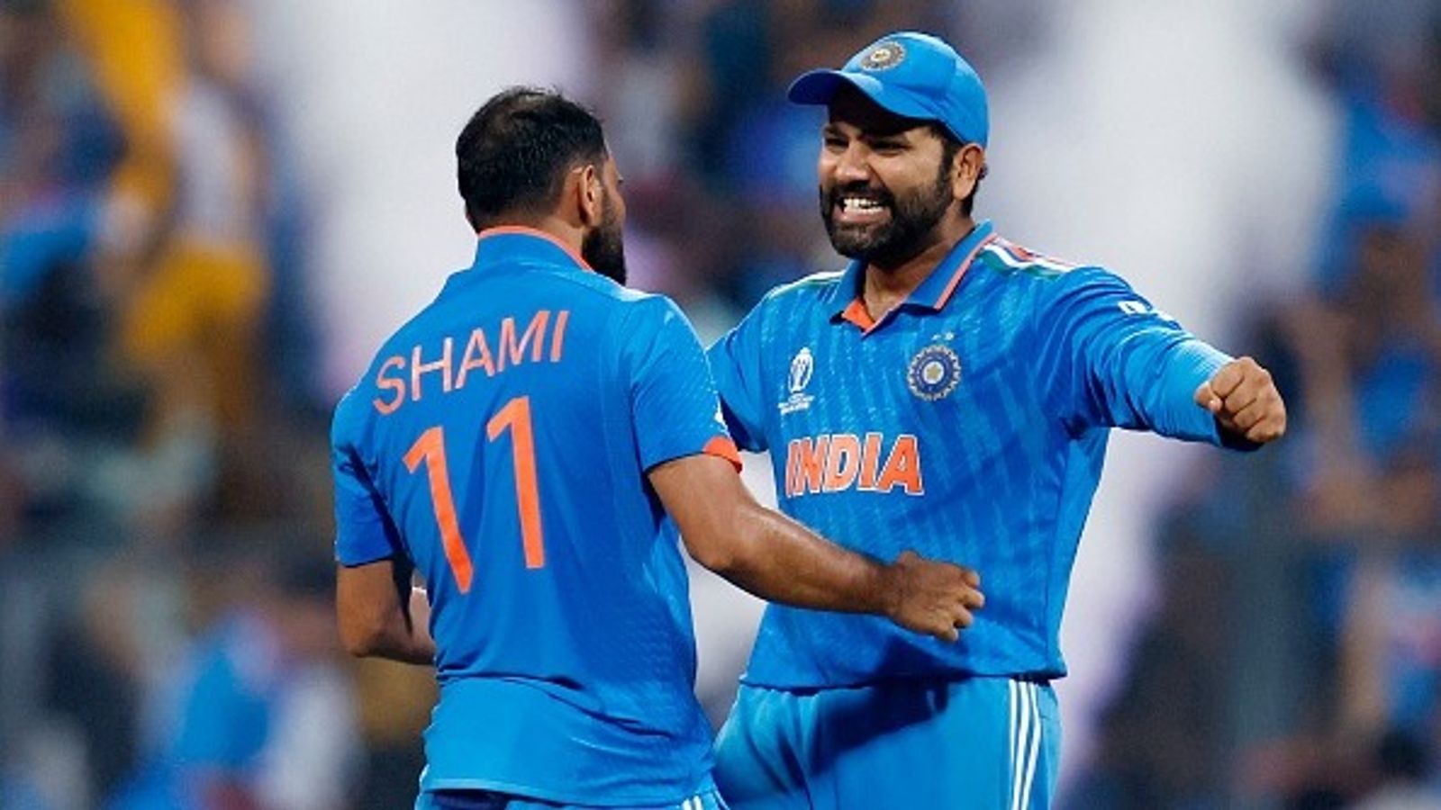 'We don't want to bring undercooked Shami to Australia': Rohit Sharma gives major update on pacer's recovery weeks ahead of Border-Gavaskar Trophy Mohammed Shami and Rohit Sharma celebrate a wicket during ODI World Cup 2023.