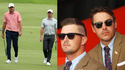 McIlroy-Scheffler v DeChambeau-Koepka: Date, time and how to watch The Showdown Rory McIlroy, Scottie Scheffler, Bryson DeChambeau, Brooks Koepka in the frame