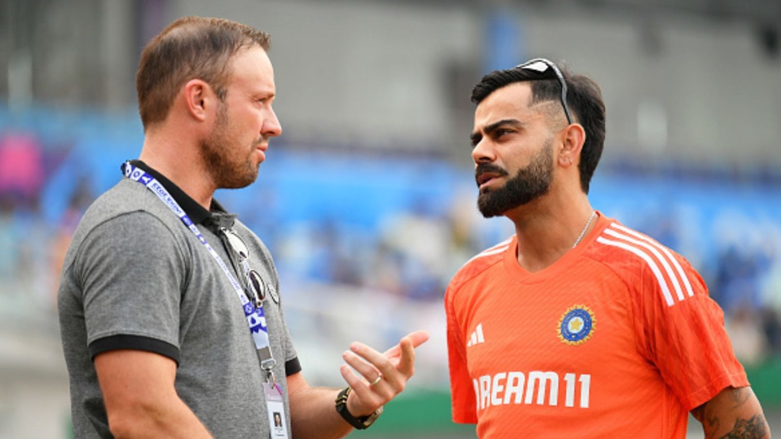 Virat Kohli comes up with heartfelt message for ex-RCB teammate AB de Villiers after latter's induction in ICC's Hall of Fame Virat Kohli comes up with heartfelt message for ex-RCB teammate AB de Villiers after latter's induction in ICC's Hall of Fame