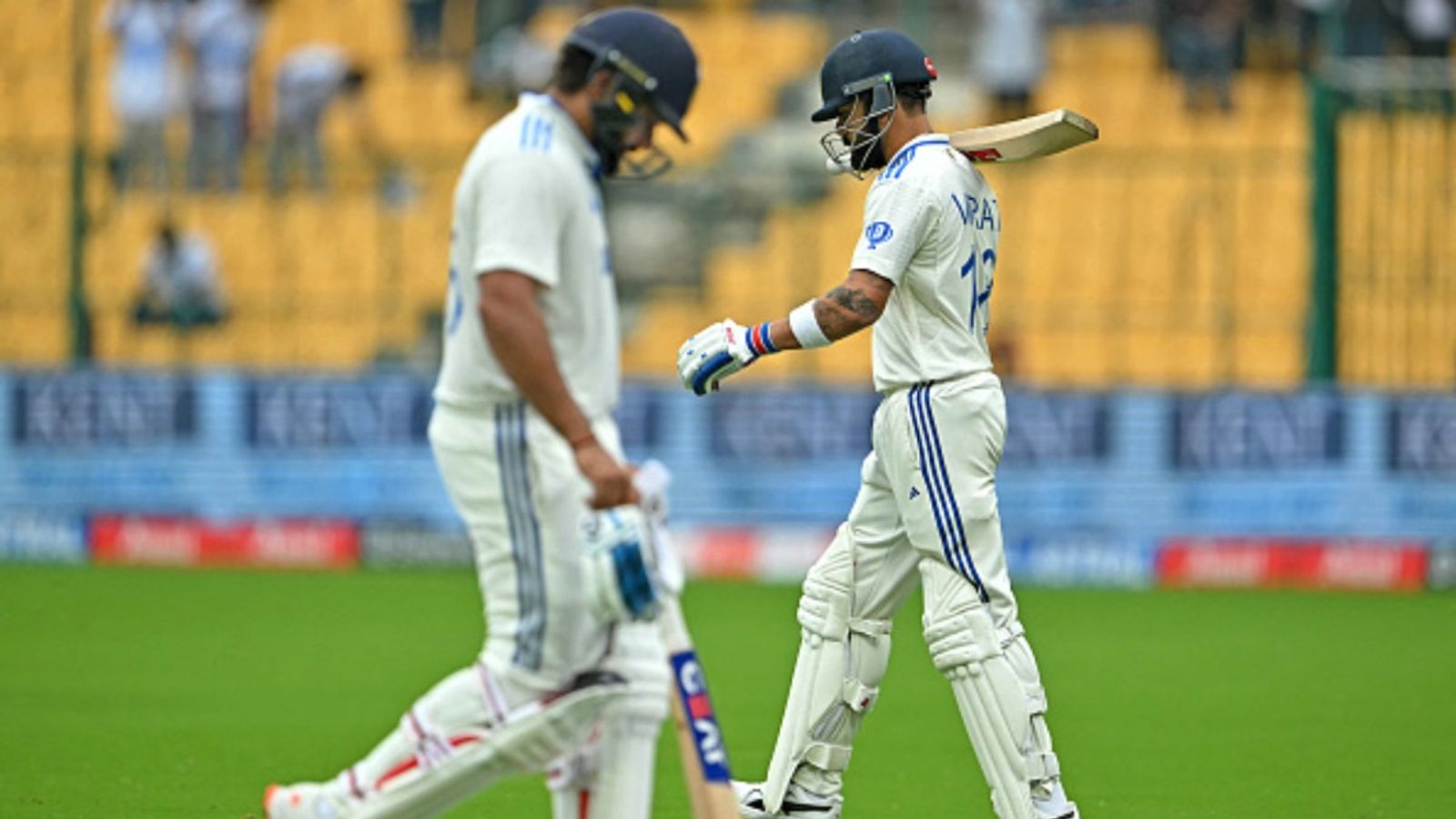 After 136 years, Rohit Sharma's Team India become first team to recreate this embarrassing feat Rohit Sharma and Virat Kohli in frame
