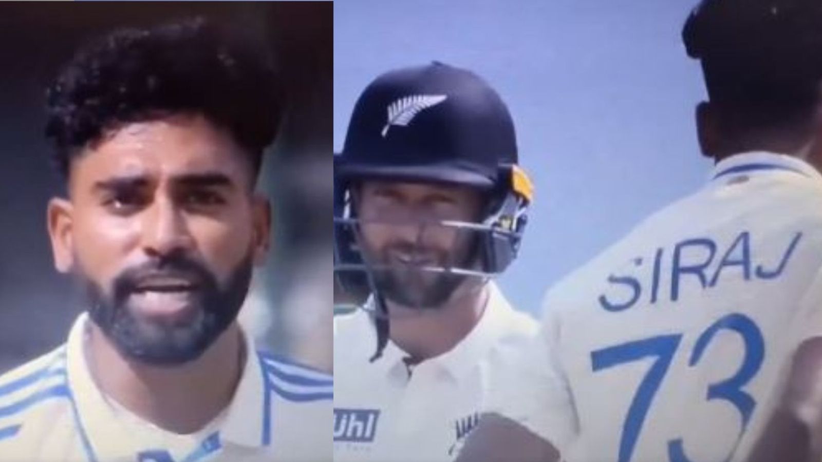 Watch: Mohammed Siraj involves in verbal spat with Devon Conway after being smashed for boundary on Day 2 of IND vs NZ 1st Test Watch: Mohammed Siraj involves in verbal spat with Devon Conway after being smashed for boundary on Day 2 of IND vs NZ 1st Test