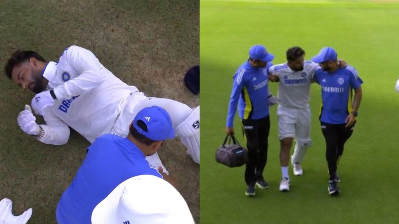 Major injury scare for India, Rishabh Pant walks out of the field limping on Day 2 of IND vs NZ 1st Test India's Rishabh Pant in this frame.
