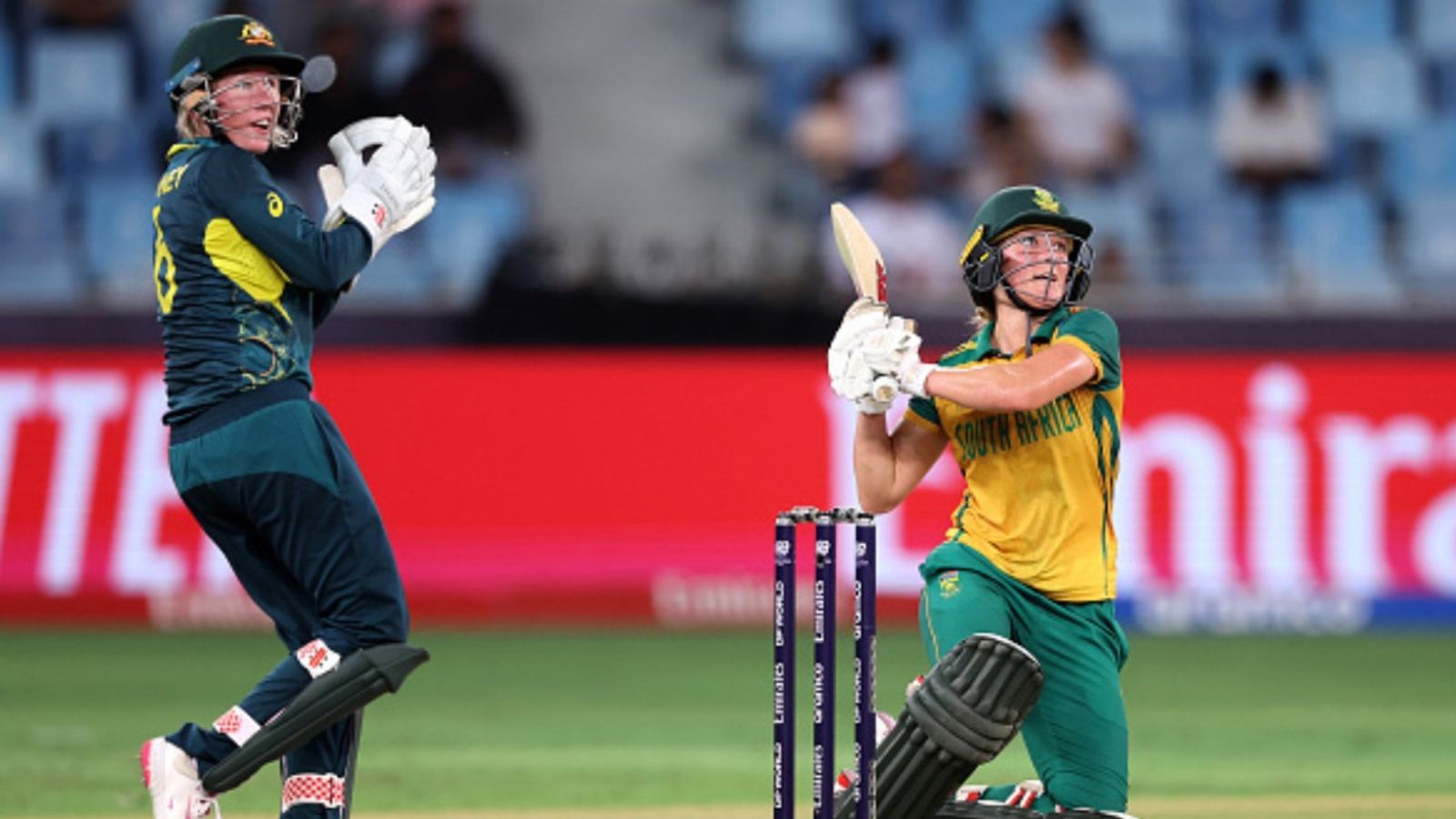 Women's T20 World Cup: Anneke Bosch's unbeaten 74 helps South Africa knock out defending champions Australia and storm into final Women's T20 World Cup: Anneke Bosch's unbeaten 74 helps South Africa knock out defending champions Australia and storm into final