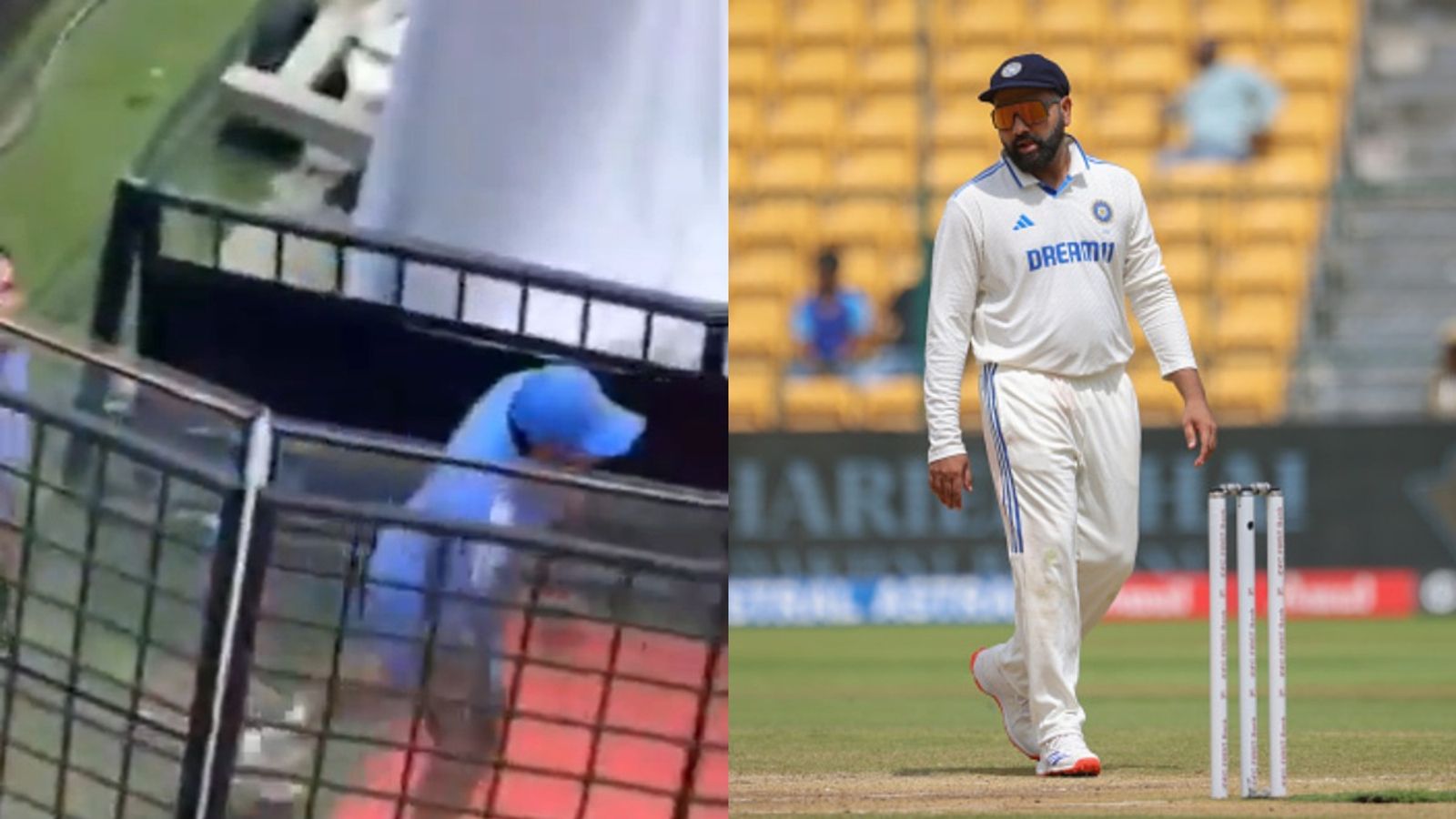 WATCH | 'Bhai RCB mein aajao yaar': Fans urge Rohit Sharma to join Bengaluru-based franchise during India vs New Zealand 1st Test Rohit Sharma