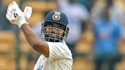 IND vs NZ: Rishabh Pant surpasses legendary MS Dhoni for this epic record during Bengaluru Test Rishabh Pant in frame