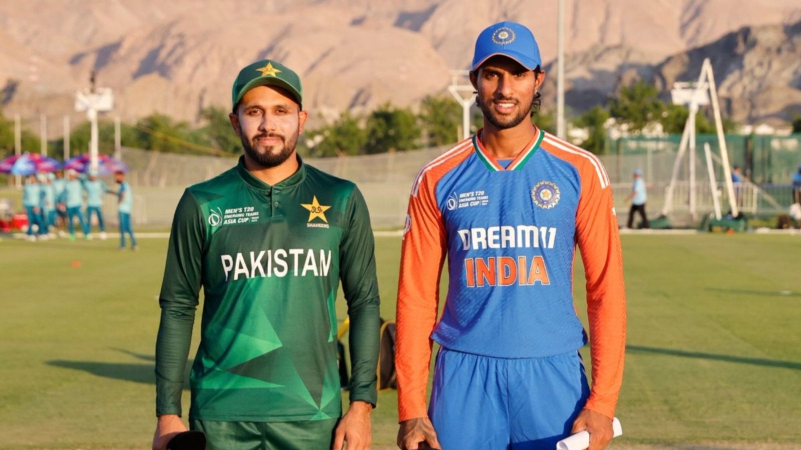 IND vs PAK, Emerging Asia Cup 2024: Tilak Varma opts to bat first in campaign opener against Pakistan, know playing XIs of both teams India A captain Tilak Varma (right) and Pakistan Shaheens skipper Mohammad Harris in this frame.