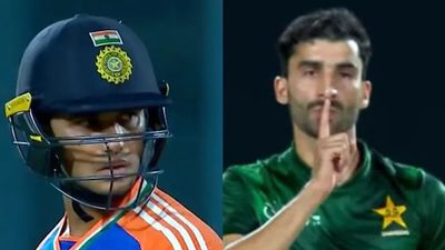 Pakistan A spinner Sufiyan Muqeem almost starts fight with Abhishek Sharma, directs Indian batter to leave the field with 'sush' gesture - WATCH Abhishek Sharma and Sufiyan Muqeem gets into a heated altercation