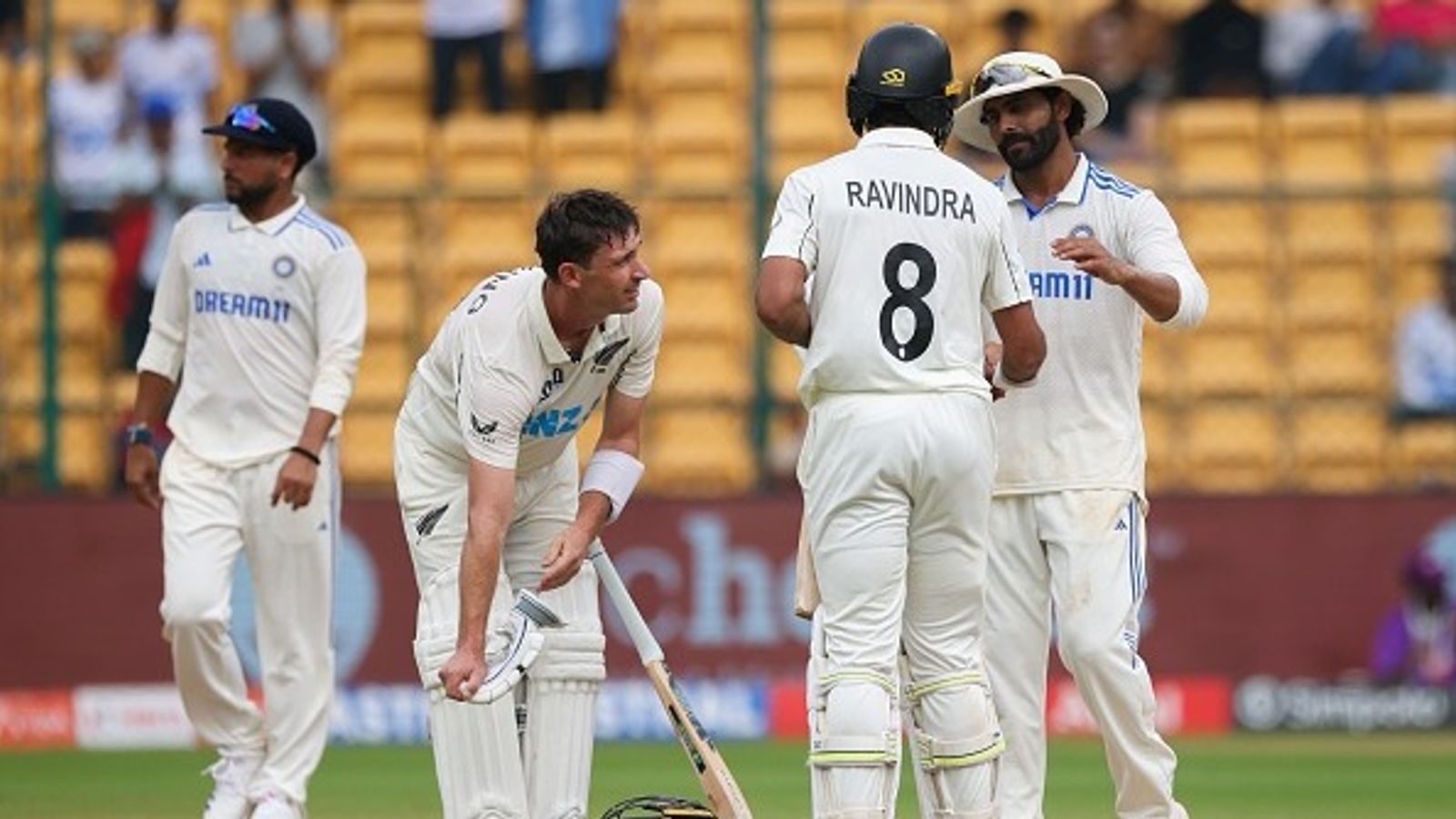 New Zealand become first visiting team in 21st century to achieve this run chase record on Indian soil New Zealand become first visiting team in 21st century to achieve this run chase record on Indian soil